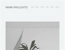 Tablet Screenshot of markpavlovits.com